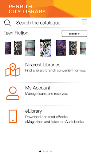 Android application Penrith City Library App screenshort