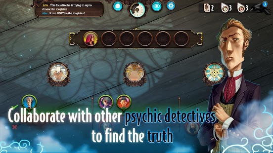 Mysterium: Tangkapan Layar Game Petunjuk Psikis