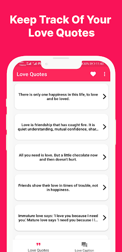 Love Quotes: Caption for Photo Screen 3