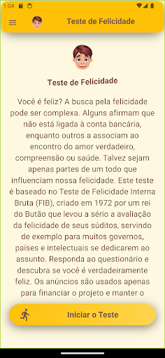 Visualização do aplicativo