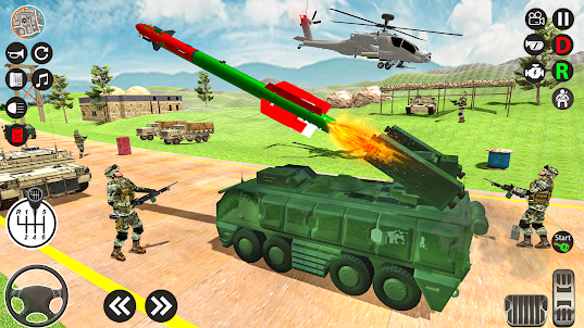 Army missile transport truck