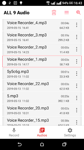FRecorder - Voice Recorder Screen 2