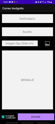 Correo Incógnito Screen 2