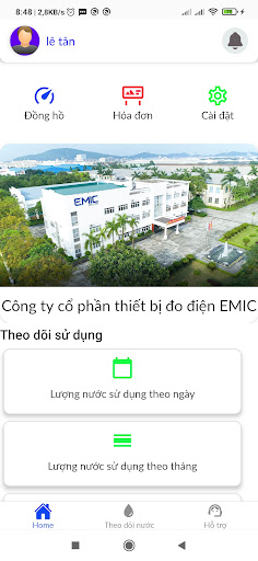 Android application EMIC Water Meter screenshort