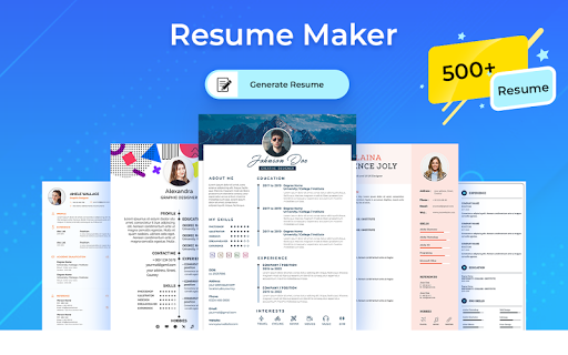 Android application CV Resume Maker App for Job screenshort