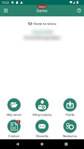 Mobilna banka mLON Screen 3