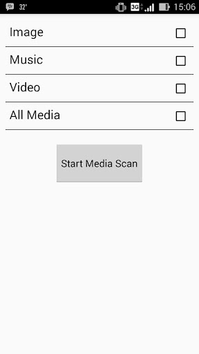 Android application Media Rescan screenshort