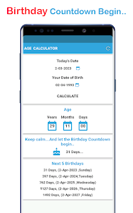 Age Calculator - Birthday