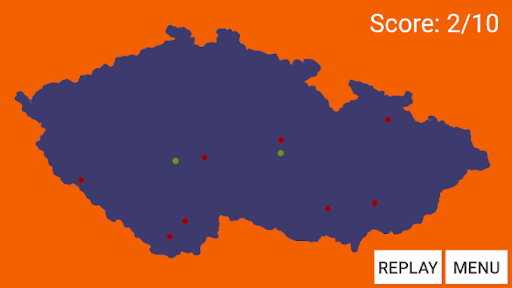Android application Czech Blind Map screenshort