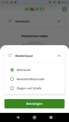 MIRAVIT KeepCool App Screen 3