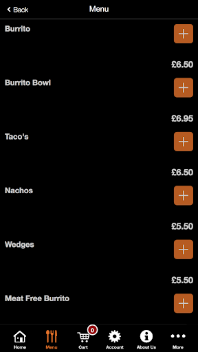 Desburrito Screen 2