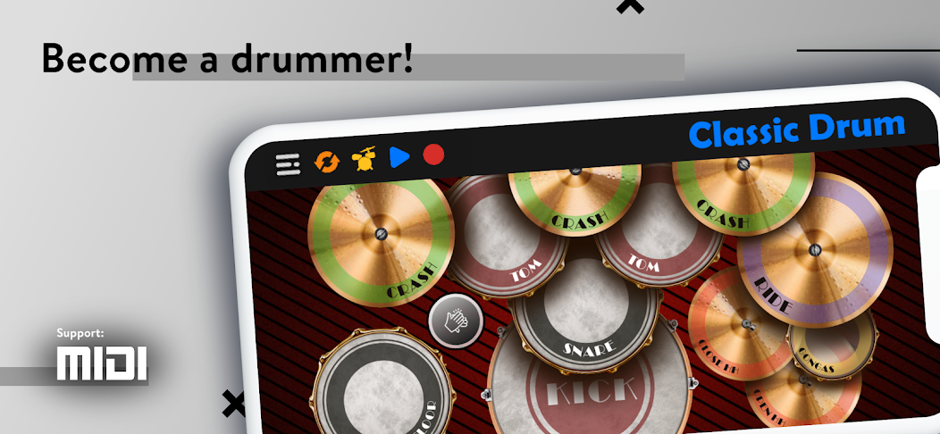 Classic Drum: electronic drums 8.26.2 APK + Mod (Unlocked / Premium) for Android
