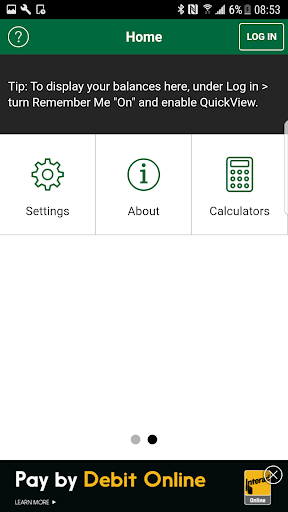 FNBC Mobile Banking Screen 2