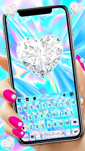 Android application Diamond Laser Keyboard Backgro screenshort