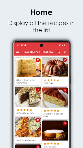 Android application Cake Recipes Cookbook screenshort