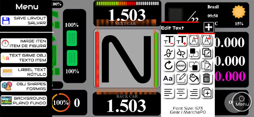 Android application DigoRaceDash F1 23 Dashboard screenshort