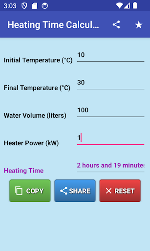 Water Heating Calculators