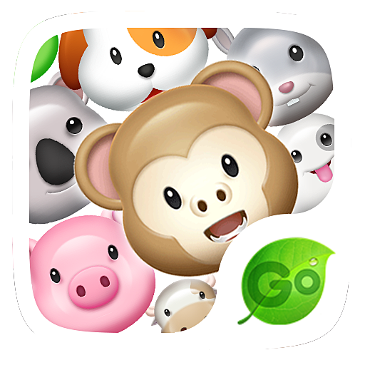 GO Keyboard Sticker 3D animals logo