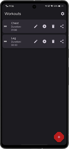 Just Workout Screen 3
