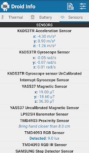 Droid Hardware Info Schermata