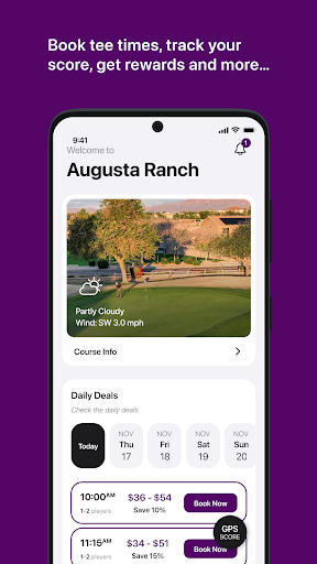 Android application Augusta Ranch Golf Club screenshort