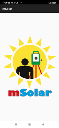 Android application mSolar screenshort