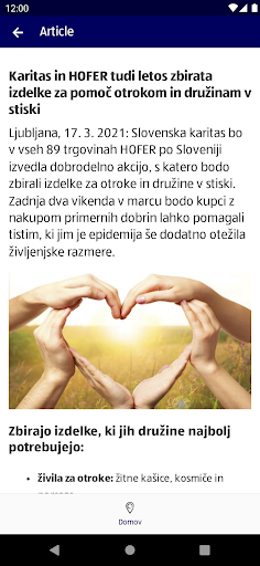 Moj HOFER Screen 3