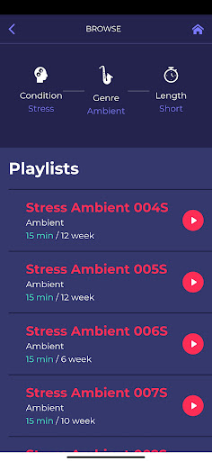 Screenshot of HealthTunes