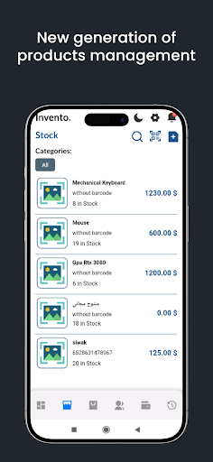 Screenshot of Invento POS & Stock Management
