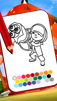 Boboiboy coloring cartoon gameのおすすめ画像1