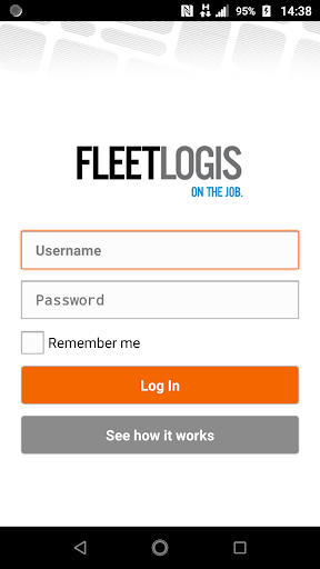 Android application Fleetlogis Flex screenshort