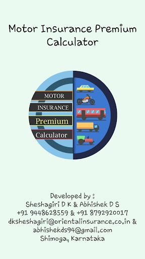 Android application Motor Insurance Premium Calcul screenshort