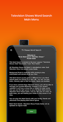 Android application TV Shows Word Search screenshort