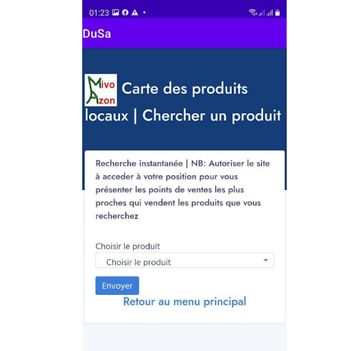 Android application DuSa screenshort