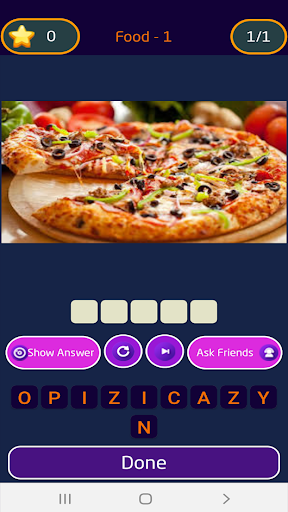 Android application Game words and pictures 1 Word screenshort