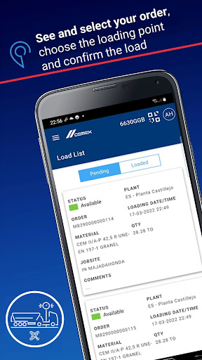 Android application CXGo - Digital Loading Journey screenshort