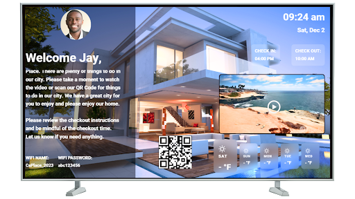 HELLO GUEST SCREEN - PROPERTY Screen 3