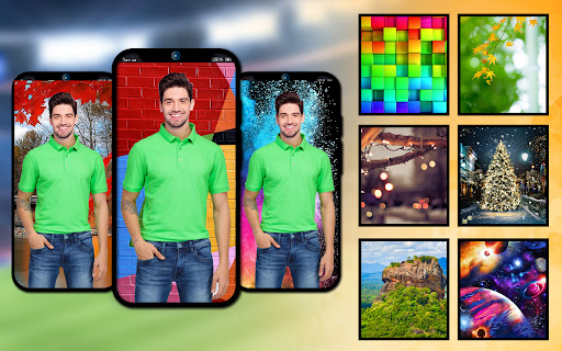 Man T-shirt suit photo editor Screen 2