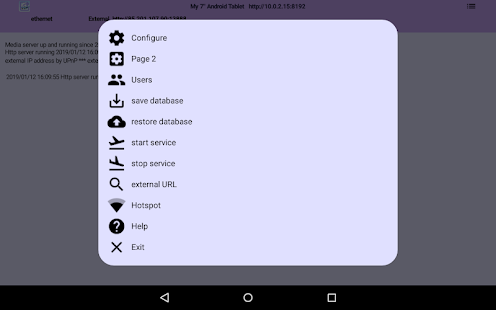 eXport-it server Screenshot