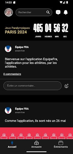 Android application Équipe Fra CNOSF/CPSF screenshort