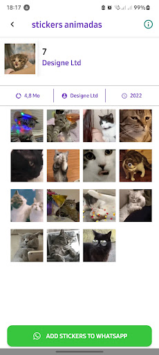 stickers animada para WhatsApp