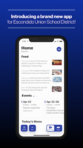 Android application EUSD Escondido CA screenshort
