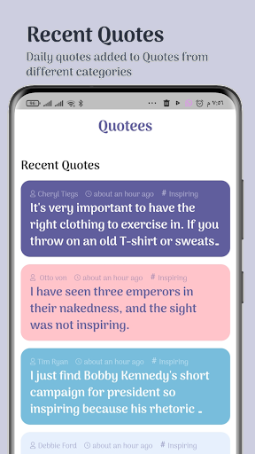 Android application Quotees screenshort