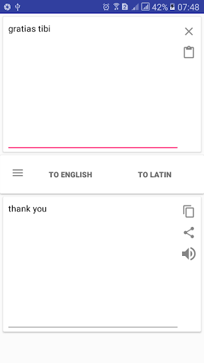 Latin English Translator Screen 2
