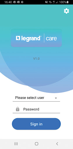Android application Legrand Care Smart Messaging screenshort