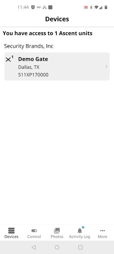Android application Summit Control 2.0 screenshort