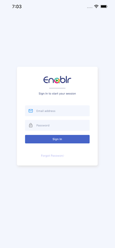 Android application Enablr screenshort