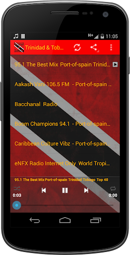 Android application Trinidad & Tobago MUSIC Radio screenshort