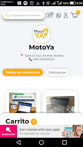 MotoYa Compra-Vende-Viaja Screen 3