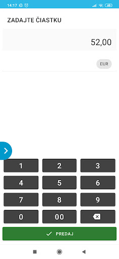 ČSOB SmartPOS - kľúč Screen 2